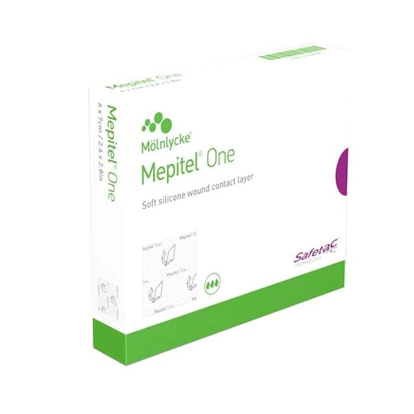 Molnlycke Health Care Mepitel One Silicone/Polyurethane Net Wound Dressing 2x3" Sterile NAdhr 1Sd Abs, 7 BX/CA - 289100