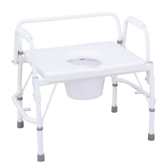 Bariatric All-in-One Drop Arm Commode