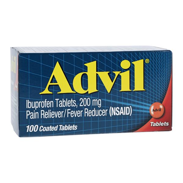 Haleon Company Advil NSAID Tablets 200mg 100/Bottle, 36 BT/CA - F00573015040P