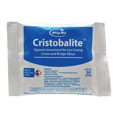 Whip-Mix Corporation -Cristobalite Inlay Investment Low Fusing Crown & Bridge Powder 144/Case, 1 EA/CA 01228