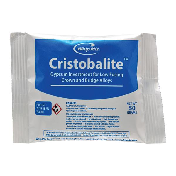 Whip-Mix Corporation -Cristobalite Inlay Investment Low Fusing Crown & Bridge Powder 144/Case, 1 EA/CA 01228