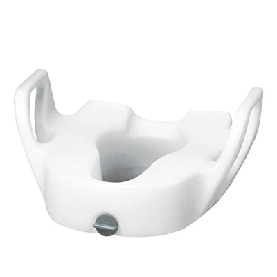 Maddak Premium Elevated Toilet Seat with Lock - with Arms 19"W Between Arms