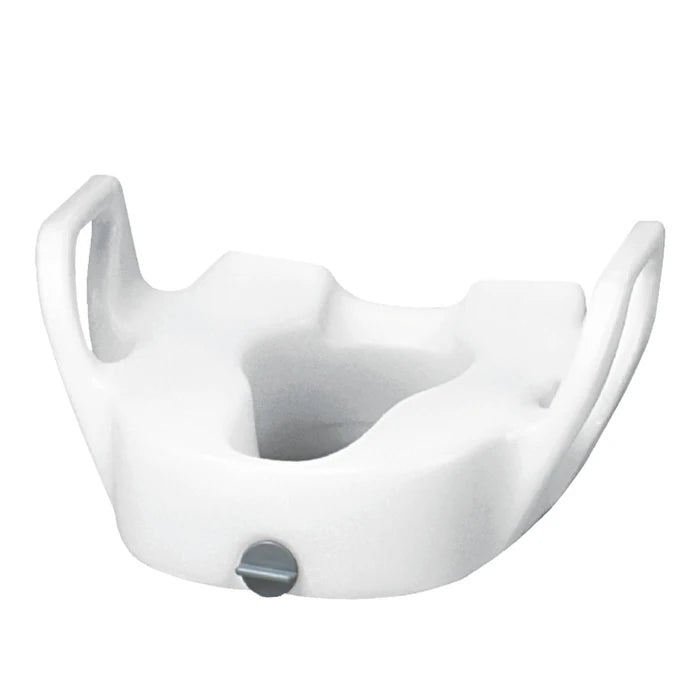 Maddak Premium Elevated Toilet Seat with Lock - with Arms 19"W Between Arms