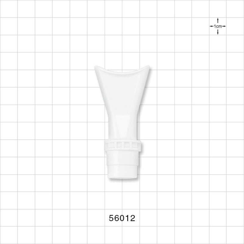 Mouthpiece, White - Fits 22 mm ID Connection - 56012