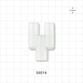 Y Connector, Parallel, Tubing Ports, Natural - 15 mm OD x 15 mm OD x 15 mm ID/17 mm OD - 56014