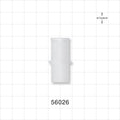Straight Connector, Tubing Port, Natural - 15 mm OD - 56026