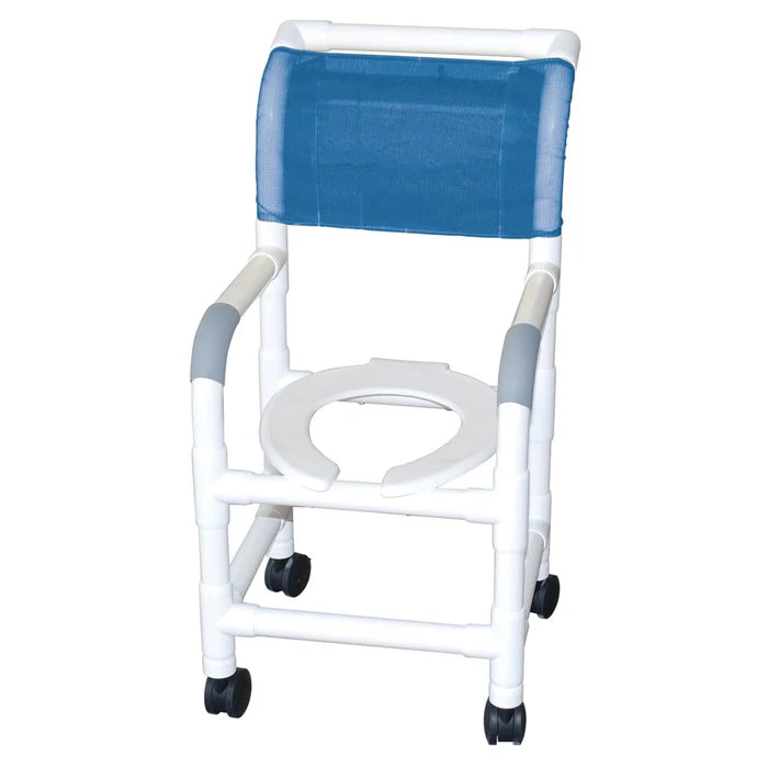 Small Adult/Pediatric Shower Chair - Yellow Frame, White Mesh