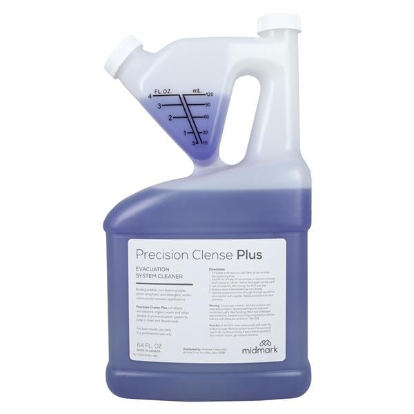 Midmark Corporation -Precision Cleanse Plus Evacuation System Cleaner Liquid Unit Dose 64 oz Each 77000570