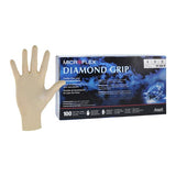 Microflex Inc -MICROFLEX Diamond Grip Exam Gloves Medium Standard Natural Non-Sterile Not Chemo Approved, 10 BX/CA MF-300-M