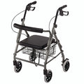 Ultralight Hemi Aluminum Rollator - Blue