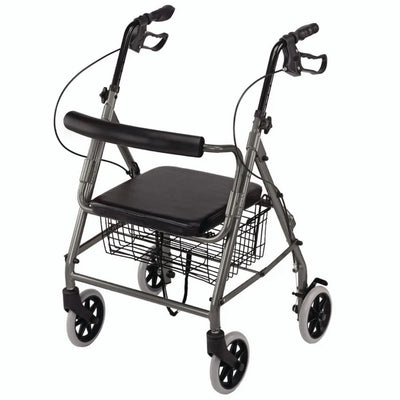 Ultralight Hemi Aluminum Rollator - Blue