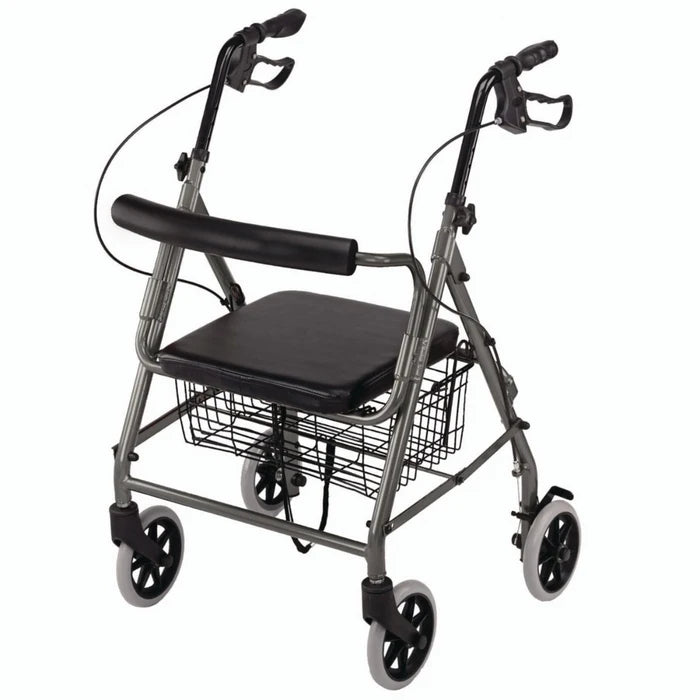 Ultralight Hemi Aluminum Rollator - Blue
