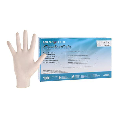 Microflex Inc -MICROFLEX ComfortGrip Neoprene Exam Gloves Large Standard Natural Non-Sterile Not Chemo Approved, 10 BX/CA CFG-900-L