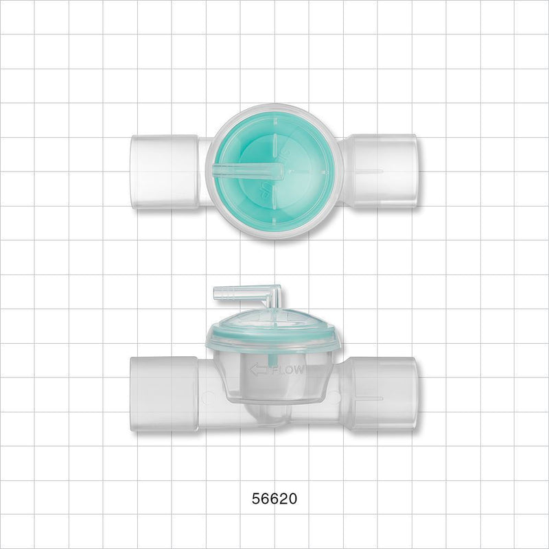 Straight Connector, Tubing Port, Tubing Port Sideport - 22 mm OD x 22 mm OD / 15 mm ID x 4.3 mm OD Side Port - 56620