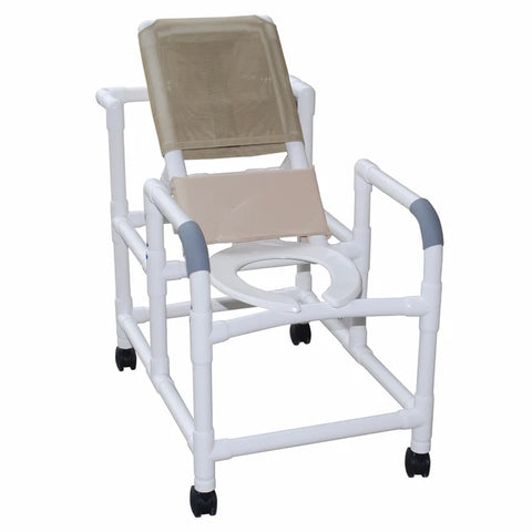 Wheeled Reclining Shower/Commode Chair