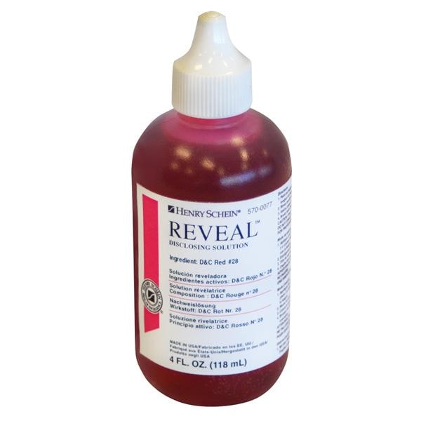 Henry Schein Inc. -Acclean Disclosing Solution 4oz/Bottle, 24 BT/CA 295536