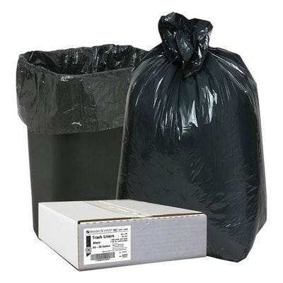Henry Schein Inc. Bag Trash 20-30gal Low Density Plastic 0.39mil Bulk 30x36" Black 250/Case - 5701336