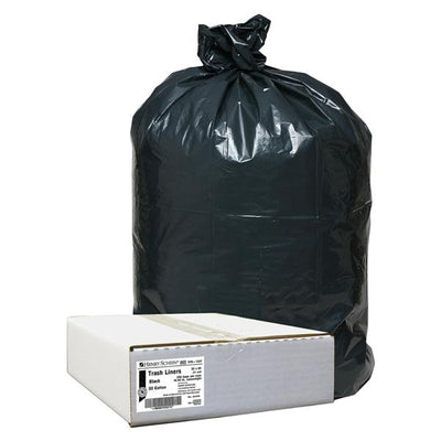 Henry Schein Inc. Trash Liner Black 33 Gallon 250/Case - 5701337