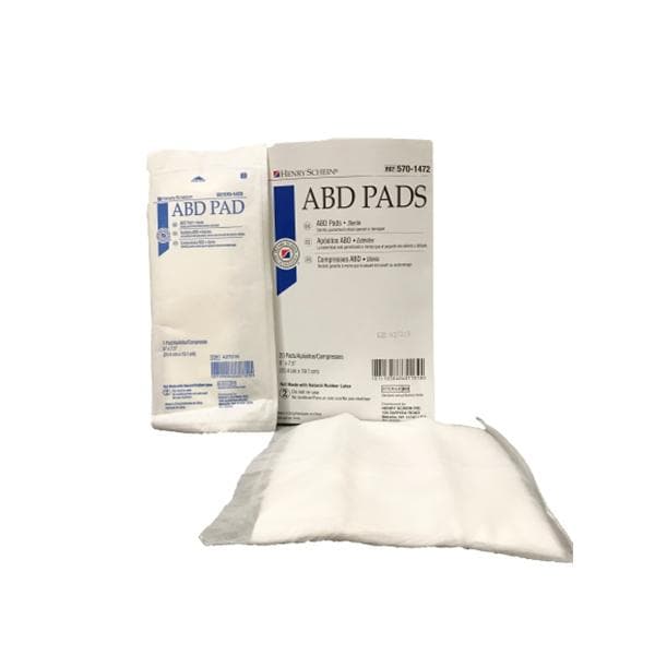 Henry Schein Inc. Cellulose Dressing Pad 7.5x8" Sterile Not Made With Natural Rubber Latex, 12 BX/CA - 5701472