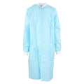 Henry Schein Inc. -Maxi-Gard Protective Lab Coat SMS Medium Sky Blue Non Sterile Disposable 3 Pockets Snap Front Long Sleeves 10/Package, 5 PK/CA 5702352
