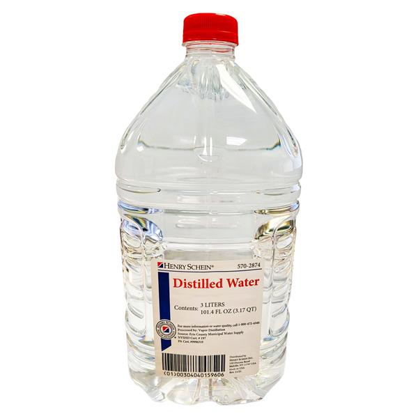 Henry Schein Inc. Distilled Water 3L 4/Case - FPWD3LTHS