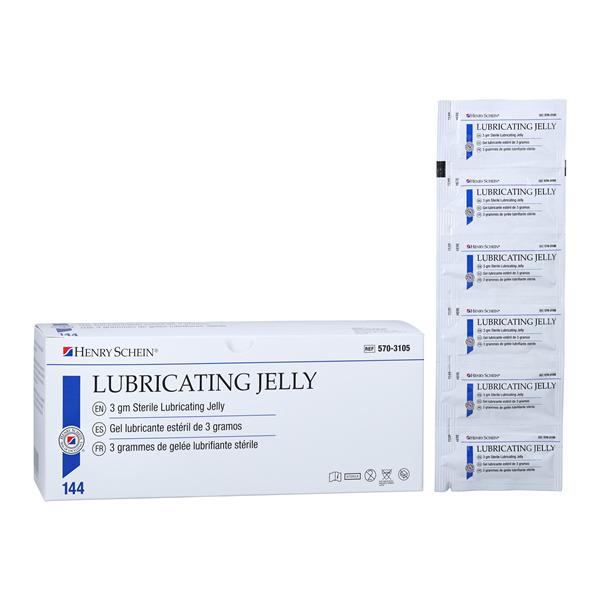 Henry Schein Inc. Henry Schein Lubricating Jelly 3gm Packet 144/Box, 6 BX/CA - 5703105