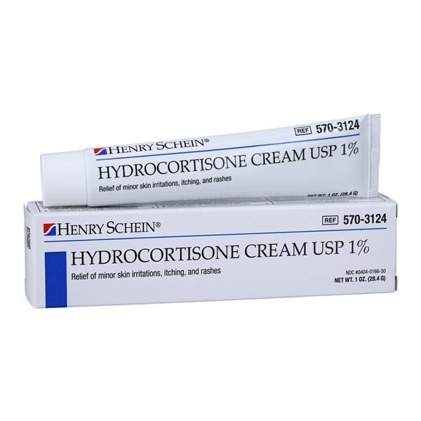 Henry Schein Inc. Hydrocortisone OTC 1% Topical Cream 1% 1oz 1oz/Tube, 72 TB/BX - HS-1139