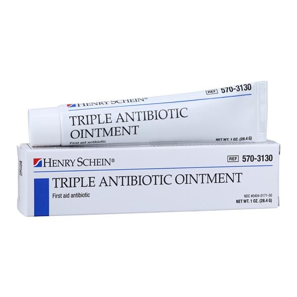 Henry Schein Inc. Triple Antibiotic Ointment Ointment Topical Ointment 1 fl oz Tube 1oz/Tube, 72 TB/CA - HS-1185
