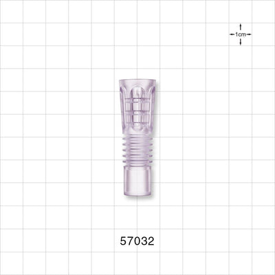 Flexible Suction Connector, Clear - Fits 24 - 25 FR OD Tubing (0.315 - 0.335 inch, 8mm - 8.5 mm) - 57032