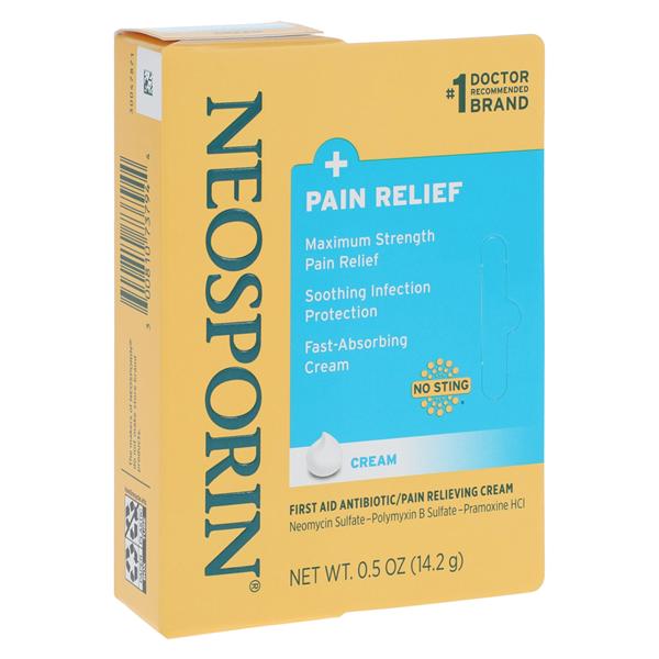 Johnson & Johnson Consumer Neosporin Plus Topical Cream 0.5oz/Tube, 72 TB/CA - 23829