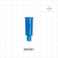 Suction Connector, Blue - Fits 8 FR OD Tubing (0.106 inch, 2.7 mm) - 580081
