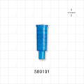 Suction Connector, Blue - Fits 10 FR OD Tubing (0.13 inch, 3.3 mm) - 580101