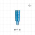 Suction Connector, Blue - Fits 12 FR OD Tubing (0.157 inch, 3.99 mm) - 580121