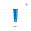 Suction Connector, Blue - Fits 14 FR OD Tubing (0.185 inch, 4.7 mm) - 580141