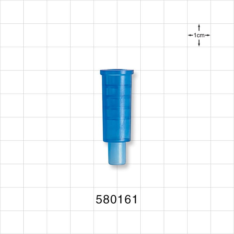 Suction Connector, Blue - Fits 16 FR OD Tubing (0.22 inch, 5.5 mm) - 580161