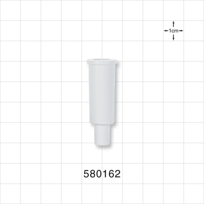 Suction Connector, White - Fits 16 FR OD Tubing (0.22 inch, 5.5 mm) - 580162