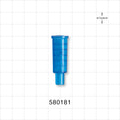 Suction Connector, Blue - Fits 18 FR OD Tubing (0.236 inch, 5.99 mm) - 580181
