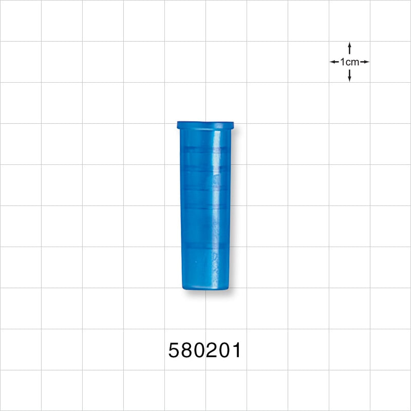 Suction Connector, Blue - Fits 20 FR OD Tubing (0.27 inch, 6.8 mm) - 580201