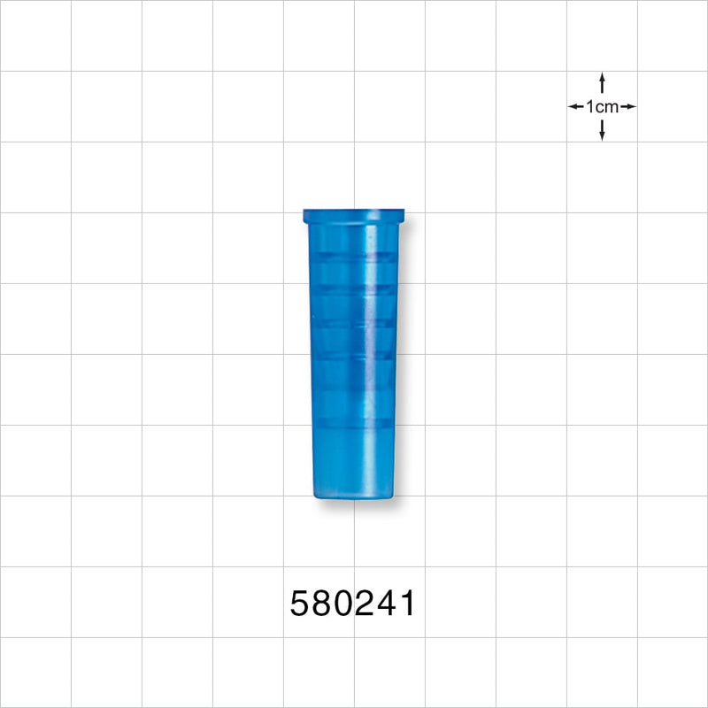 Suction Connector, Blue - Fits 24 FR OD Tubing (0.315 inch, 8 mm) - 580241
