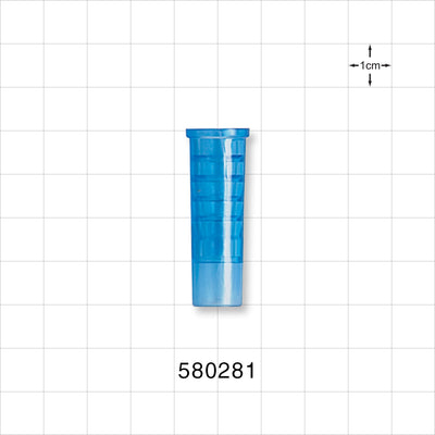 Suction Connector, Blue - Fits 28 FR OD Tubing (0.367 inch, 9.3 mm) - 580281