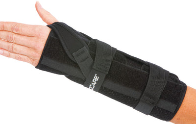DJO Wrist / Forearm Brace ProCare® Quick-Fit® Aluminum / Foam / Nylon Left Hand Black One Size Fits Most - 79-87510