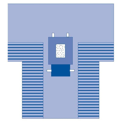 Medline Industries Inc 12x121x78" Sterile incise Drape 9x14" Fenestrated  - DYNJP3002
