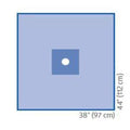 Medline Industries Inc 38x44" Sterile Surgical Incise Drape 2-3/4" Fenestrated  - DYNJP4106