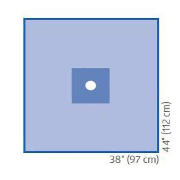 Medline Industries Inc 38x44" Sterile Surgical Incise Drape 2-3/4" Fenestrated  - DYNJP4106