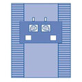 Medline Industries Inc -Eclipse 77x12" Sterile Central Line Drape 3-1/2" Fenestrated DYNJP4117