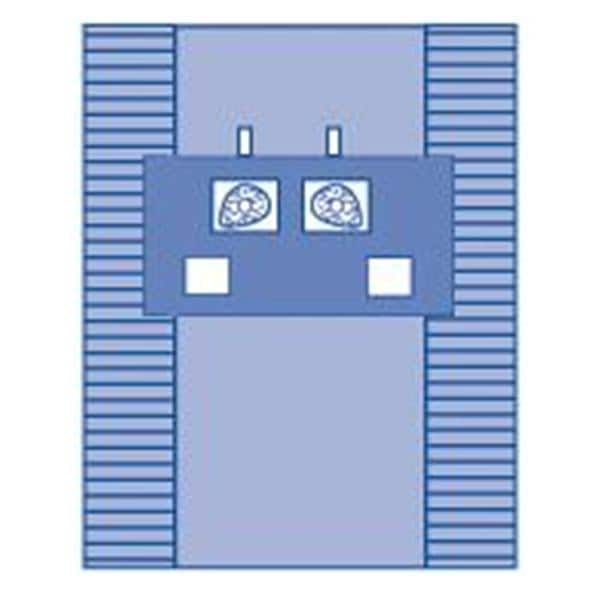 Medline Industries Inc -Eclipse 77x12" Sterile Central Line Drape 3-1/2" Fenestrated DYNJP4117