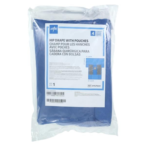 Medline Industries Inc 137x112" Sterile Surgical Drape 6-1/2x8" Fenestrated - DYNJP8201