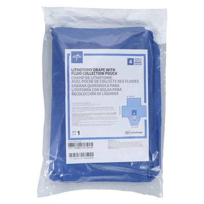 Medline Industries Inc  64x11x29" Sterile Surgical Drape 3x6" Perineal Fenestrated - DYNJP9001