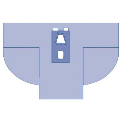 Medline Industries Inc 102" x 97" x 40", Non-Sterile Laparoscopy Drape Fenestrated  - DYNJP9104