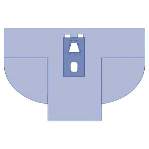 Medline Industries Inc 102" x 97" x 40", Non-Sterile Laparoscopy Drape Fenestrated  - DYNJP9104